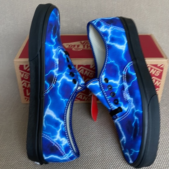 Vans Authentic Lightning Black / Blue MEN`S - Picture 12 of 16